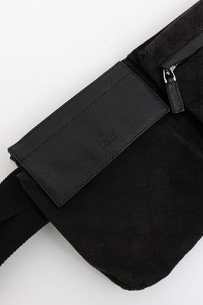 GG Monogram Double Pocket Belt Bag