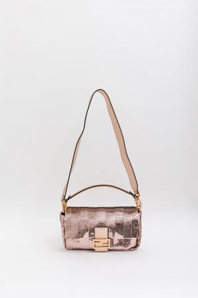 Chinese New Year Sequin Baguette Bag