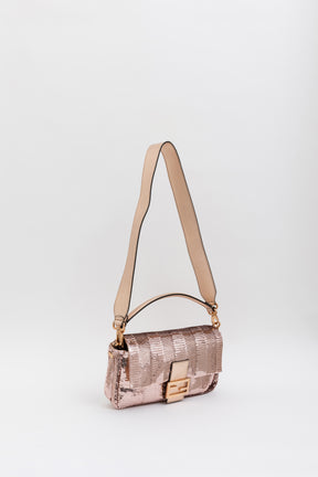 Chinese New Year Sequin Baguette Bag