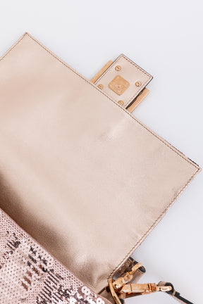 Chinese New Year Sequin Baguette Bag