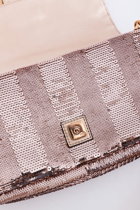 Chinese New Year Sequin Baguette Bag