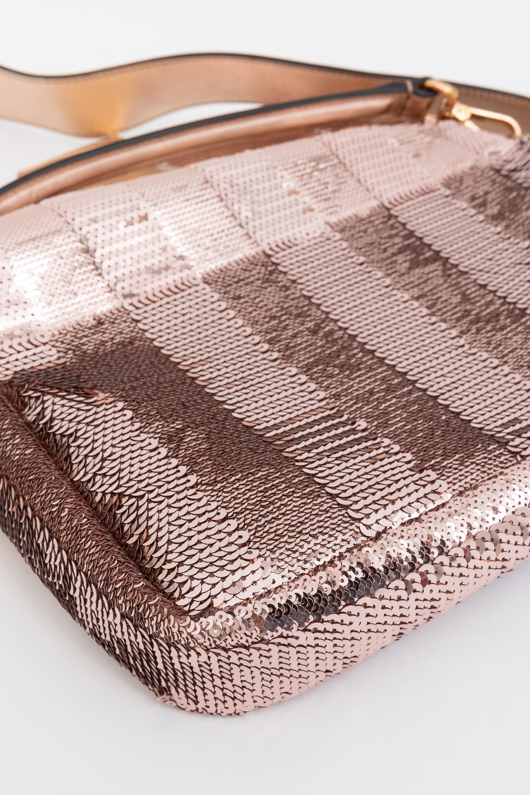 Chinese New Year Sequin Baguette Bag