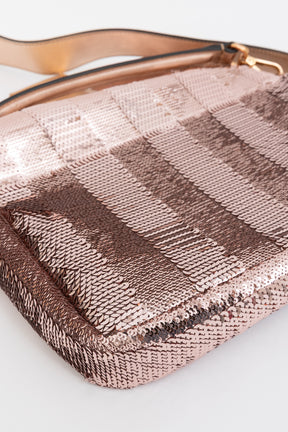 Chinese New Year Sequin Baguette Bag
