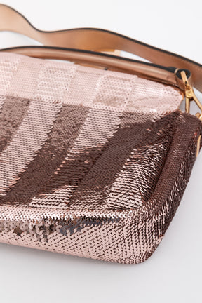 Chinese New Year Sequin Baguette Bag