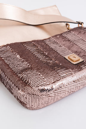 Chinese New Year Sequin Baguette Bag
