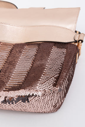 Chinese New Year Sequin Baguette Bag
