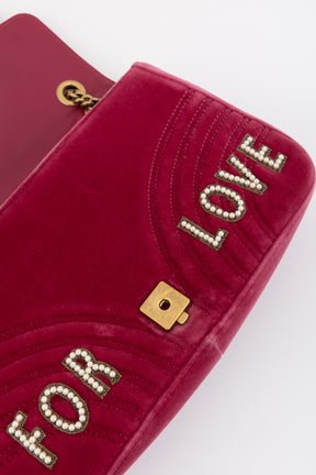 Blind for Love Embroidered Medium GG Marmont Shoulder Bag