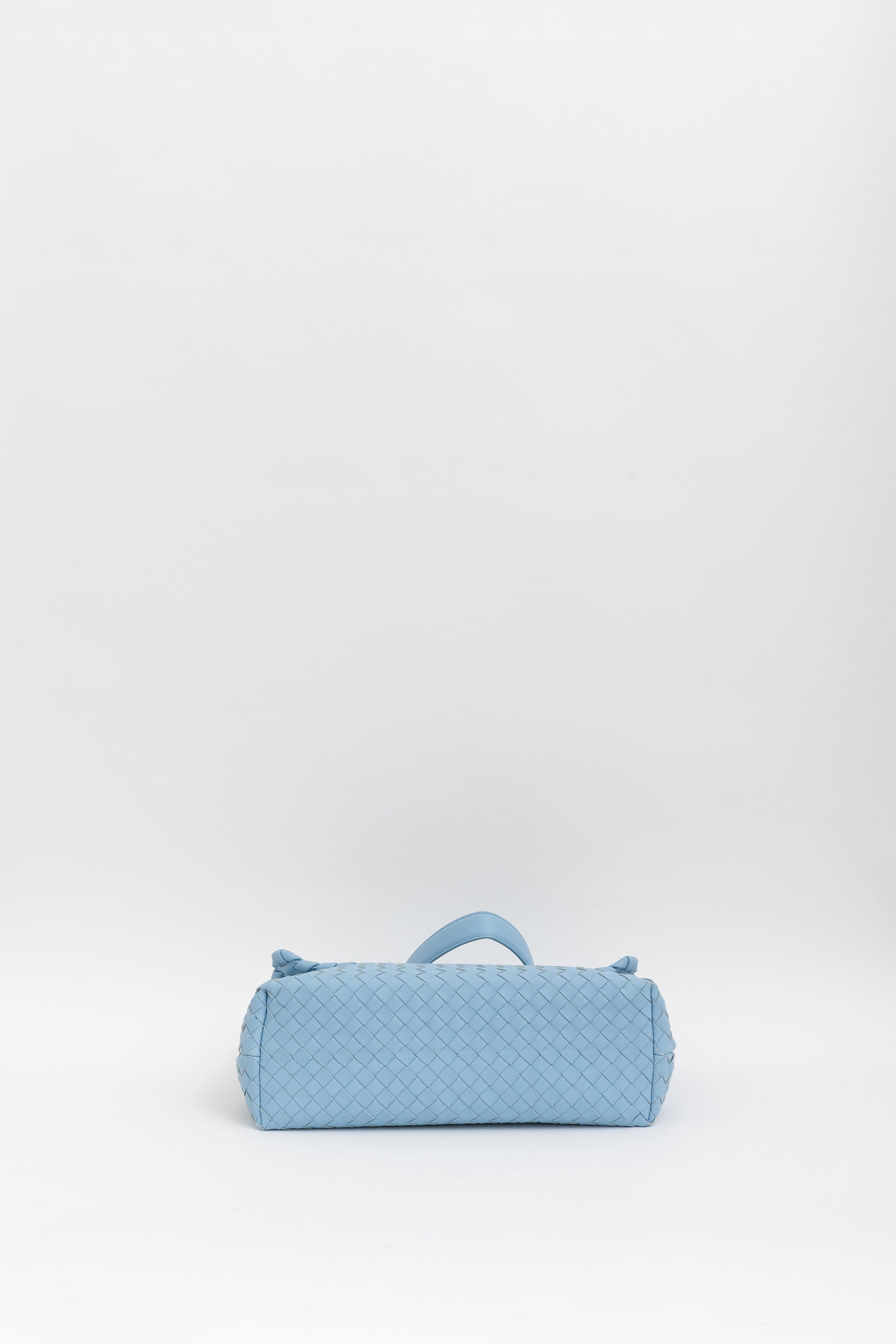 Bottega Veneta Blue Intrecciato Leather Olimpia Shoulder Flap Bag