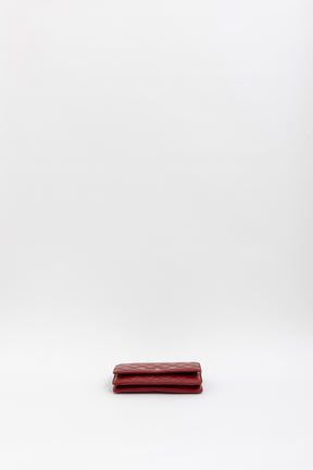 Quilted Lambskin Leather Classic Wallet on Chain