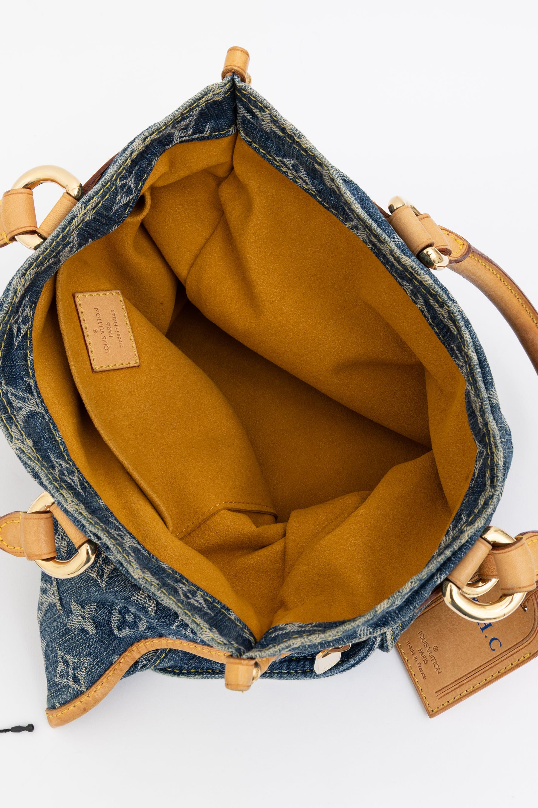 Monogram Shopper Denim Tote