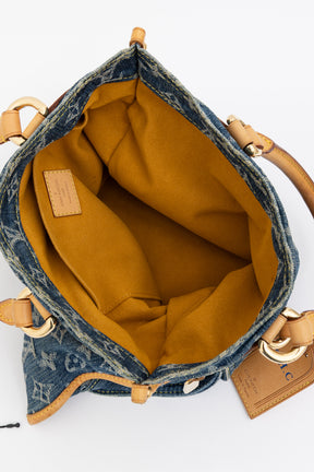 Monogram Shopper Denim Tote
