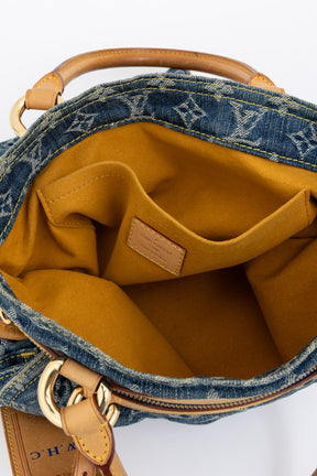 Monogram Shopper Denim Tote