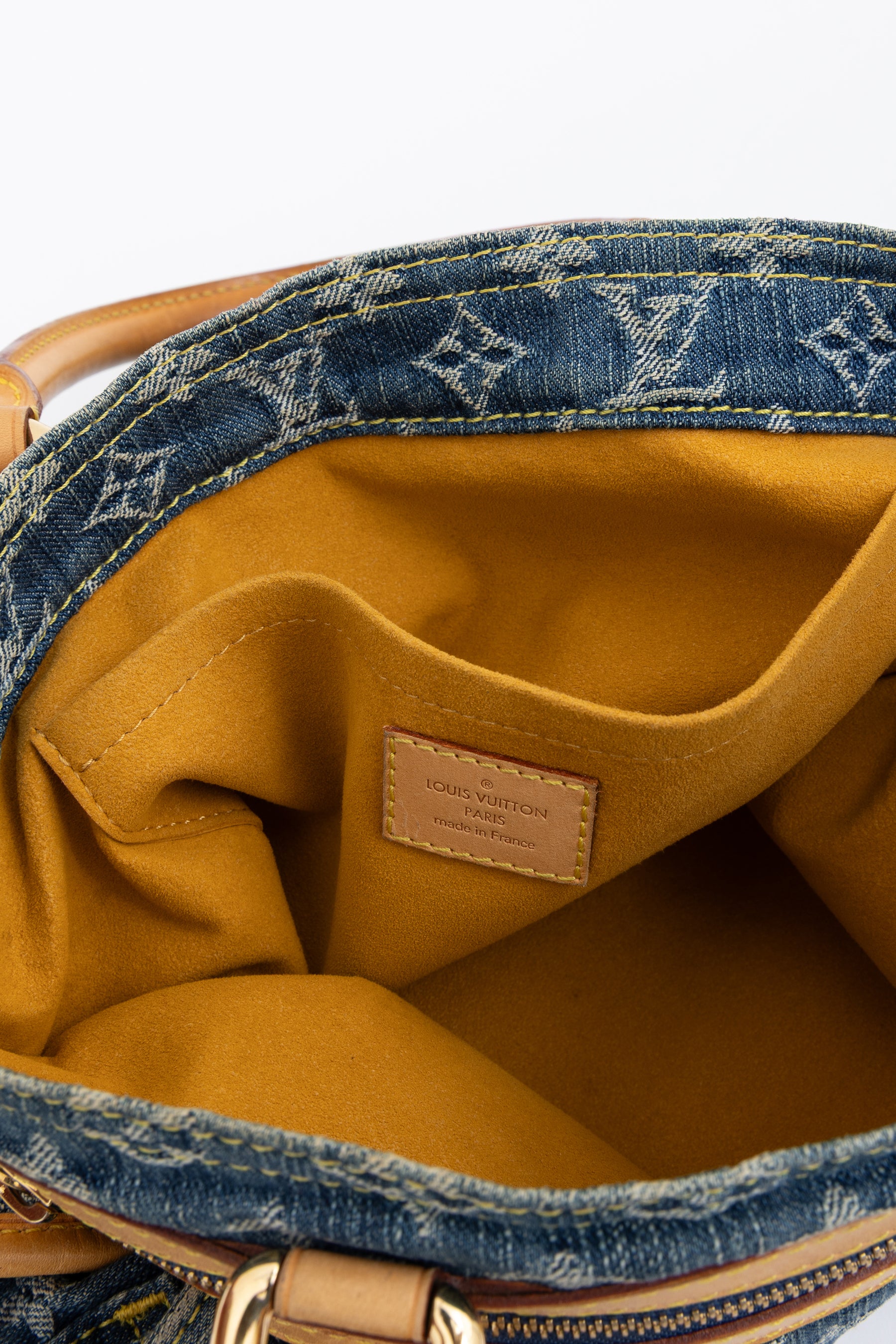 Monogram Shopper Denim Tote