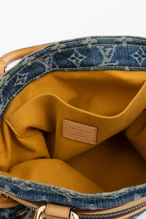 Monogram Shopper Denim Tote