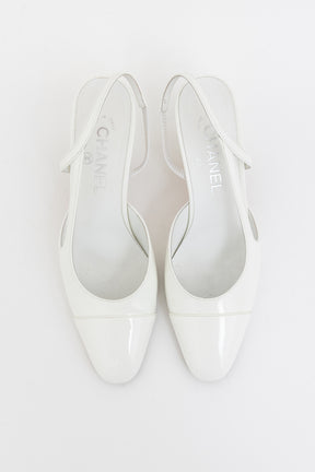 Cap Toe CC Slingback Pumps