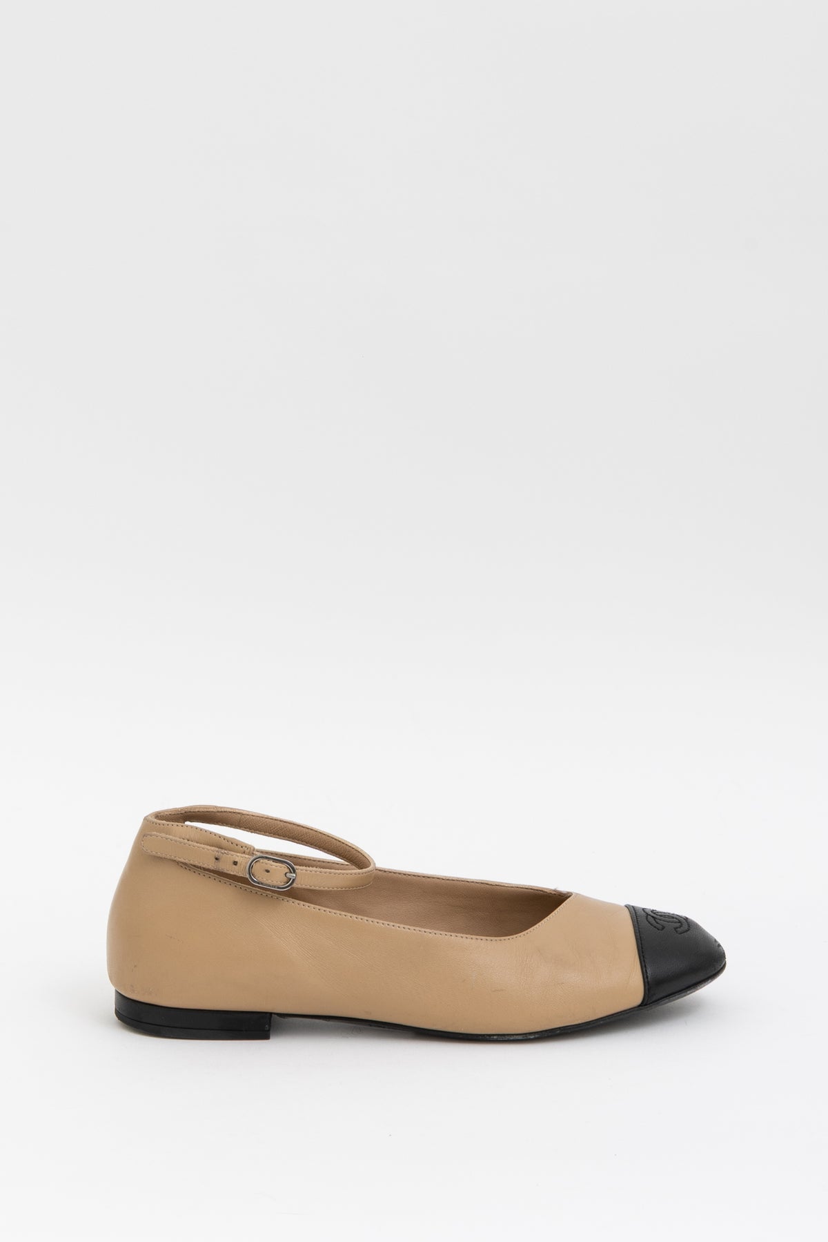 Two Tone Mary Jane Ballet Flats