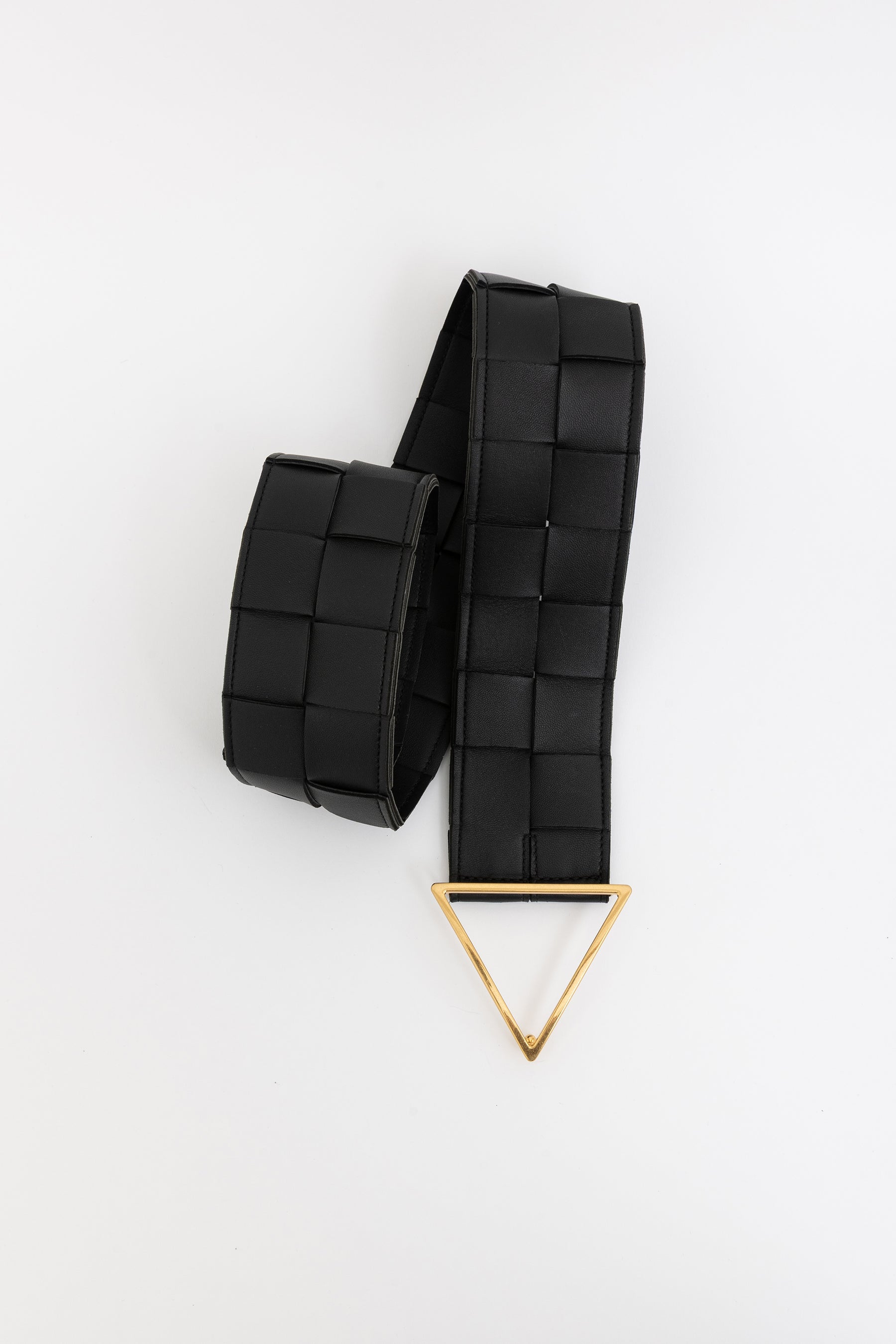 Woven Triangle Buckle Belt