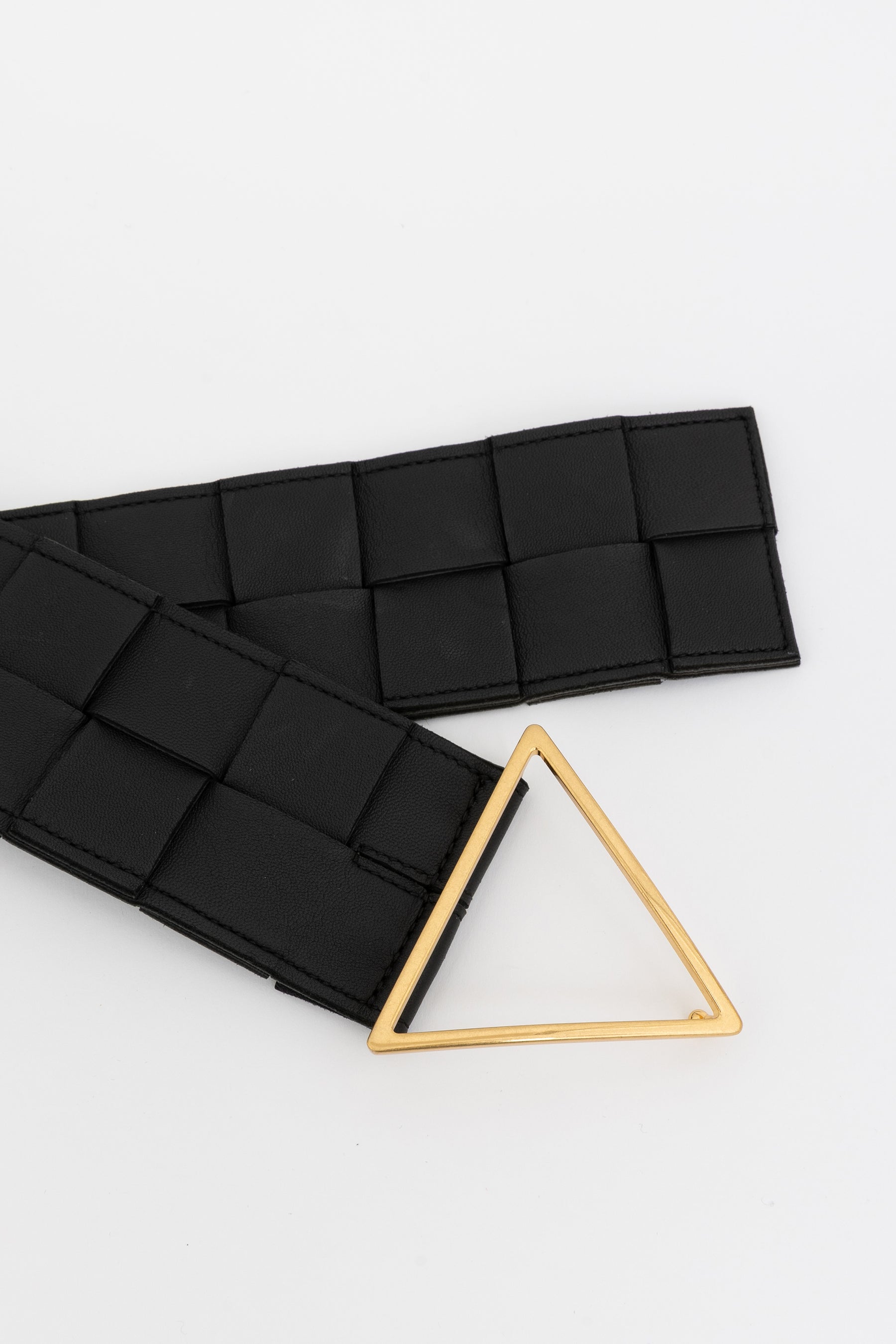 Woven Triangle Buckle Belt