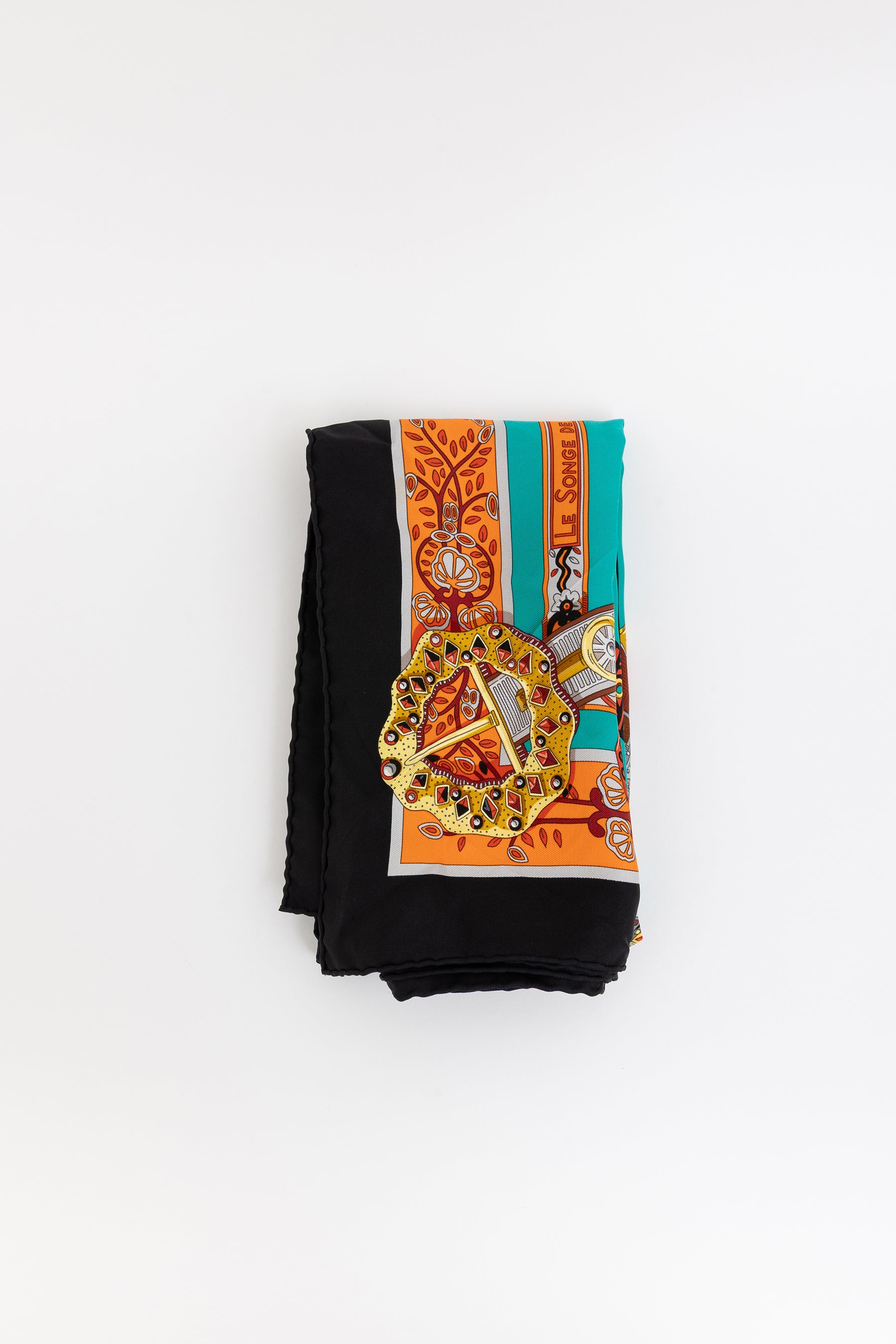 Le Songe De La Licorne Printed Silk Scarf