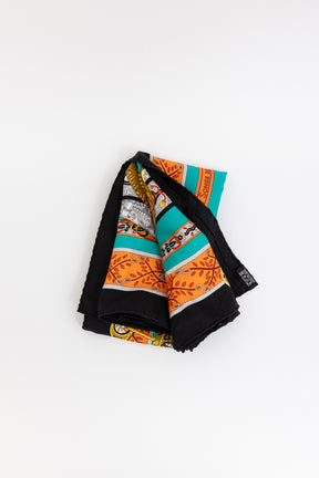 Le Songe De La Licorne Printed Silk Scarf
