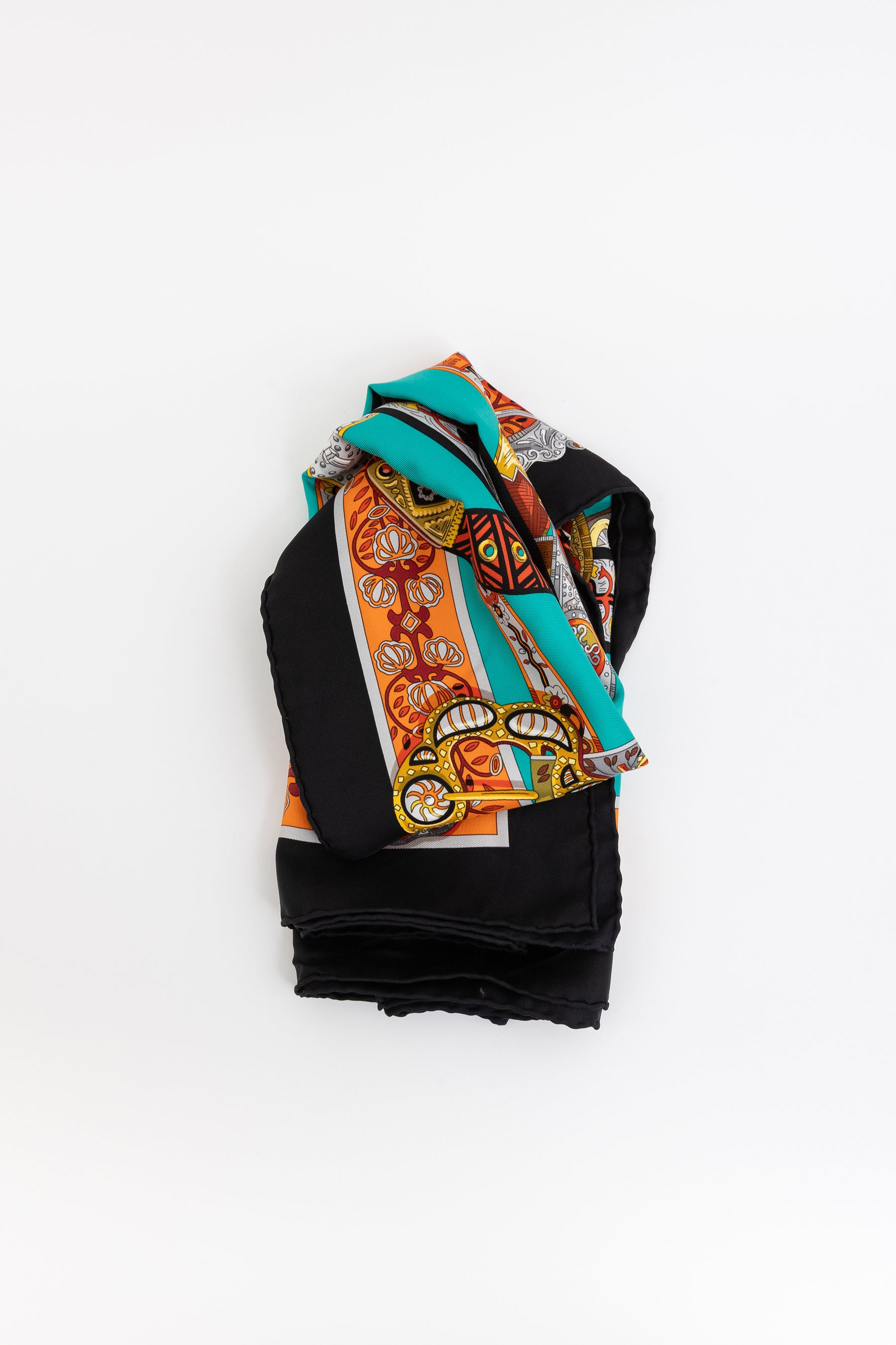 Le Songe De La Licorne Printed Silk Scarf