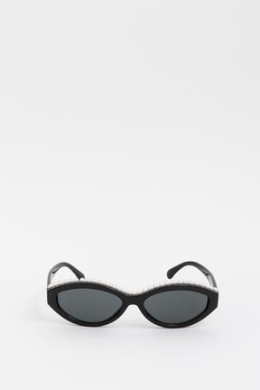Pearl Oval Sunglasses