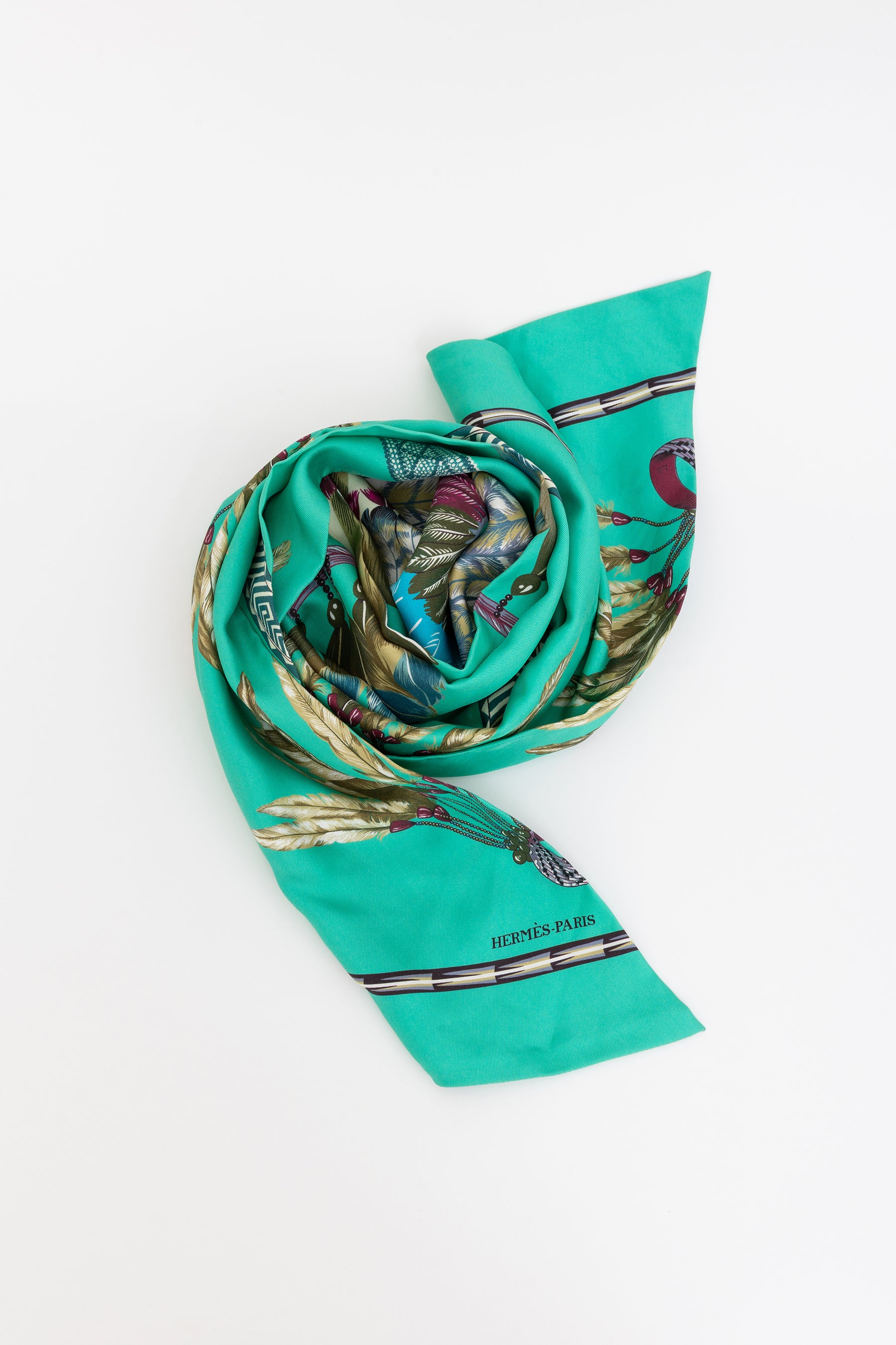 Brazil Print Maxi Twilly Scarf
