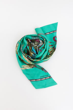 Brazil Print Maxi Twilly Scarf
