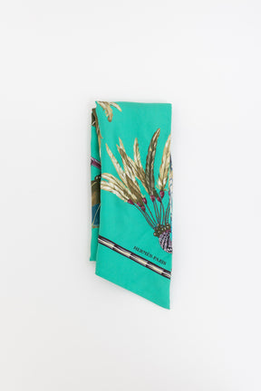 Brazil Print Maxi Twilly Scarf