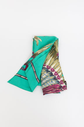 Brazil Print Maxi Twilly Scarf