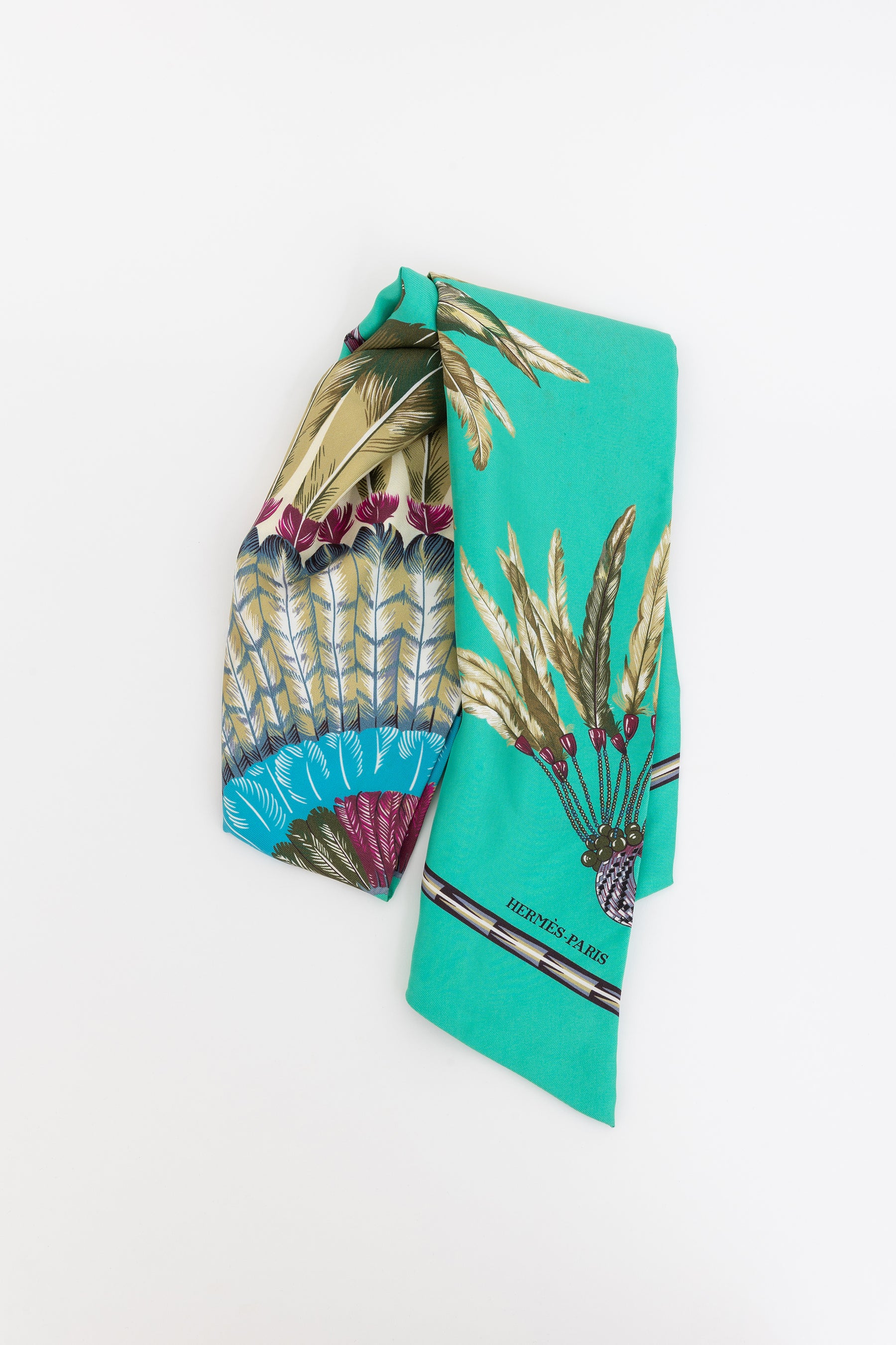 Brazil Print Maxi Twilly Scarf