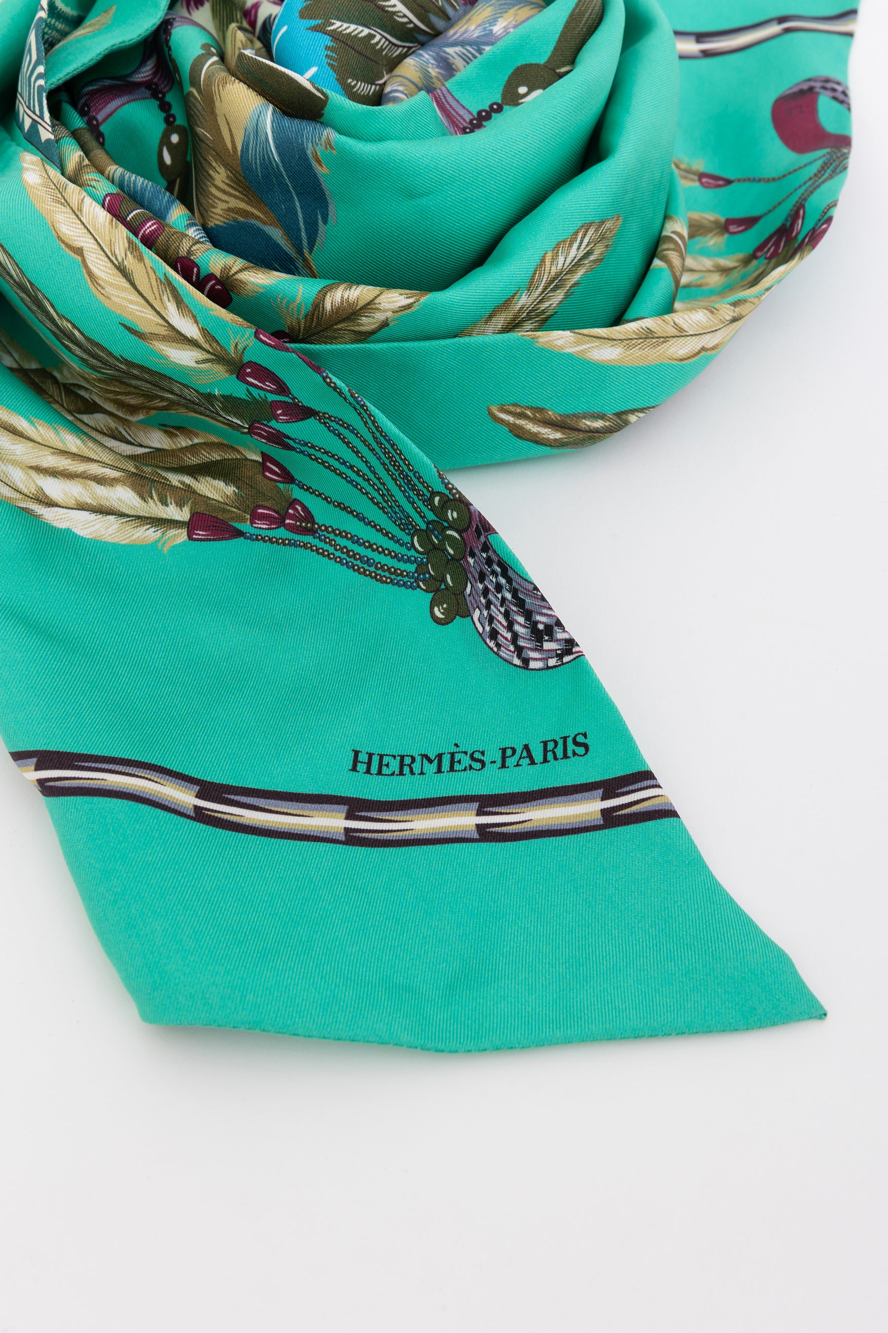 Brazil Print Maxi Twilly Scarf