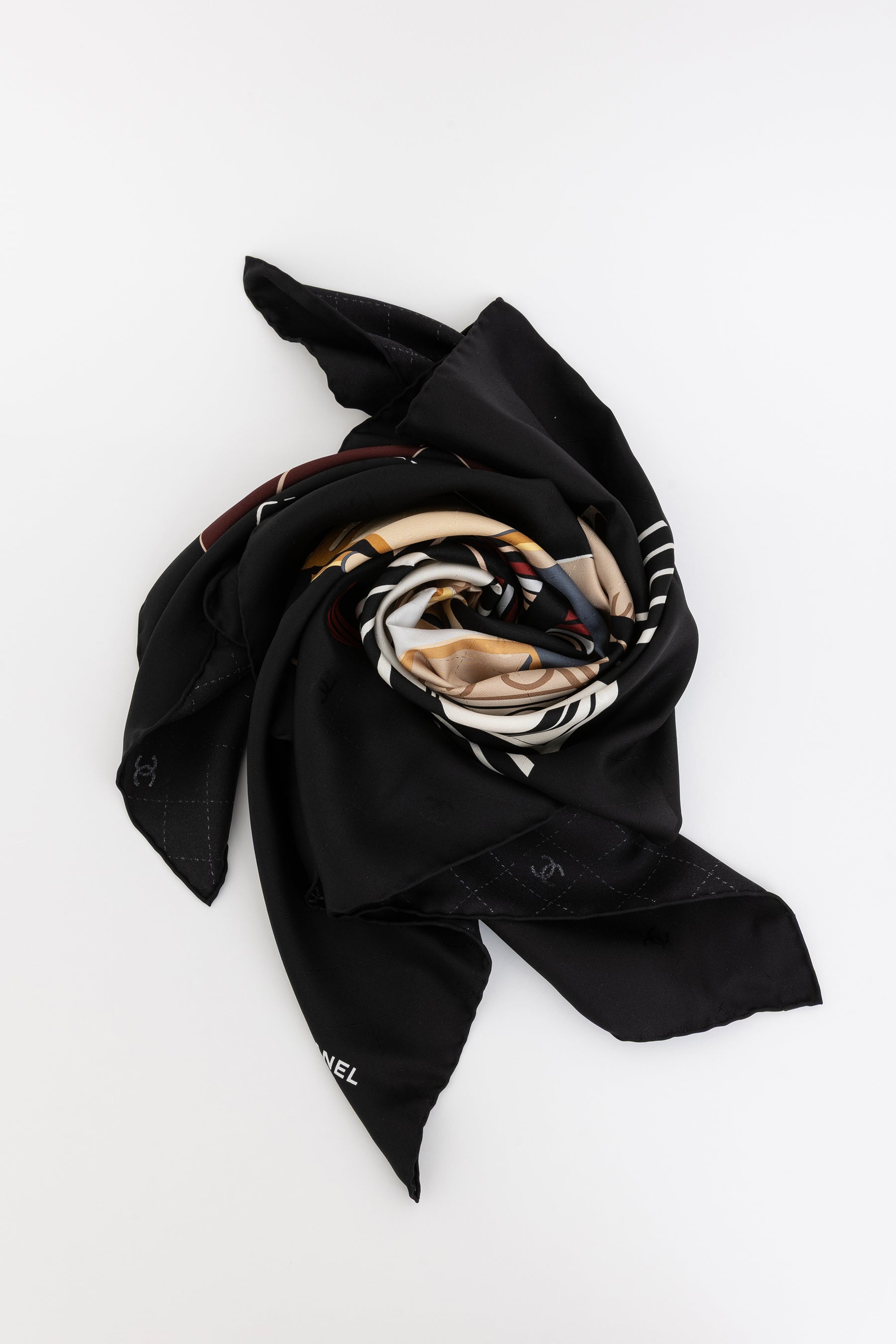 Coco's Apartment Interlocking CC Logo Scarf