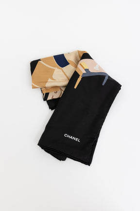 Coco's Apartment Interlocking CC Logo Scarf