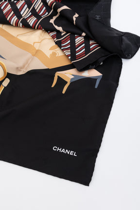 Coco's Apartment Interlocking CC Logo Scarf