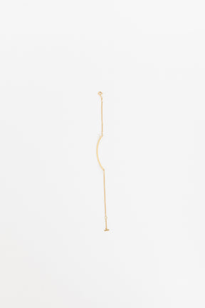 T Smile Bracelet in Yellow Gold