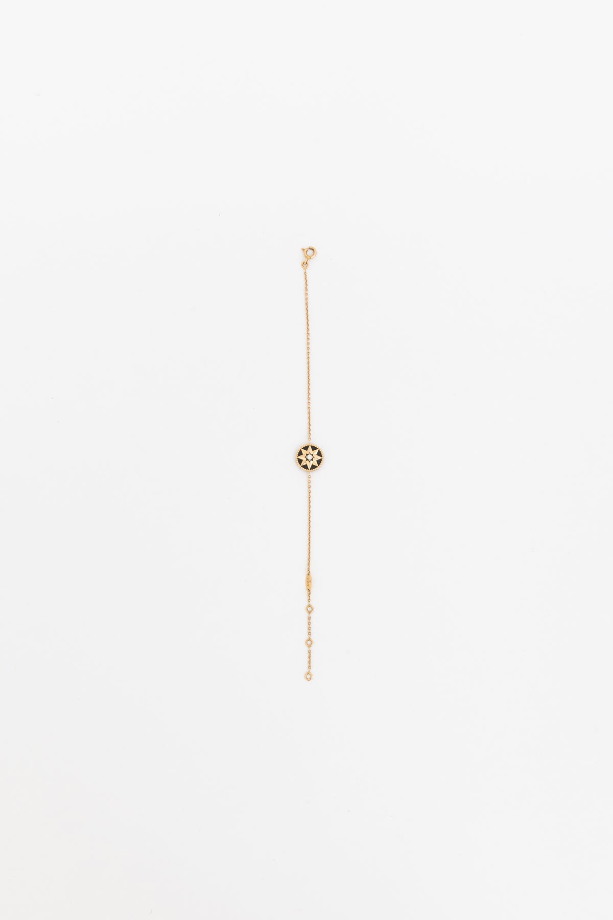 Rose des Vents Diamond, Onyx and Pink Gold Bracelet