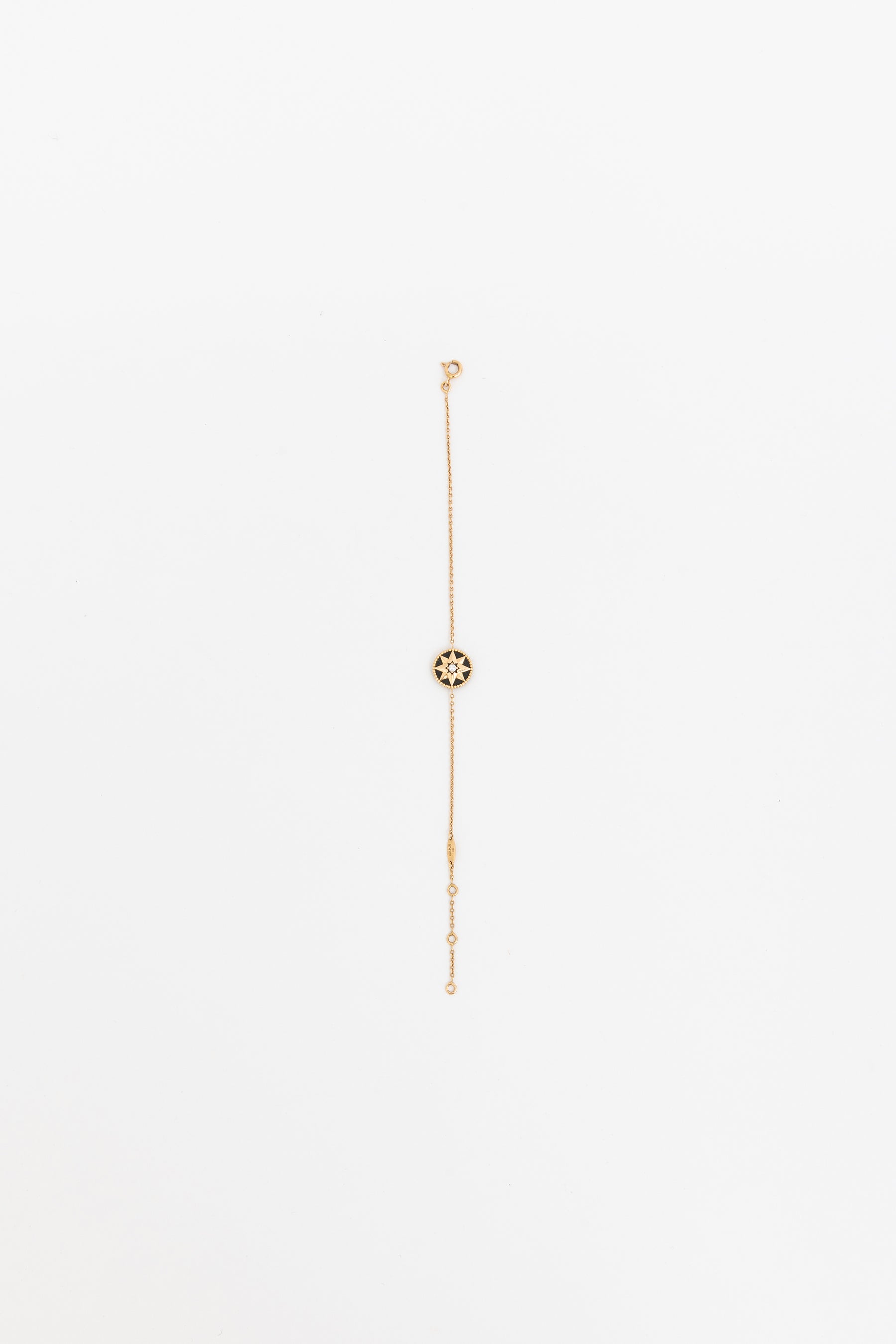 Rose des Vents Diamond, Onyx and Pink Gold Bracelet