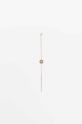 Rose des Vents Diamond, Onyx and Pink Gold Bracelet