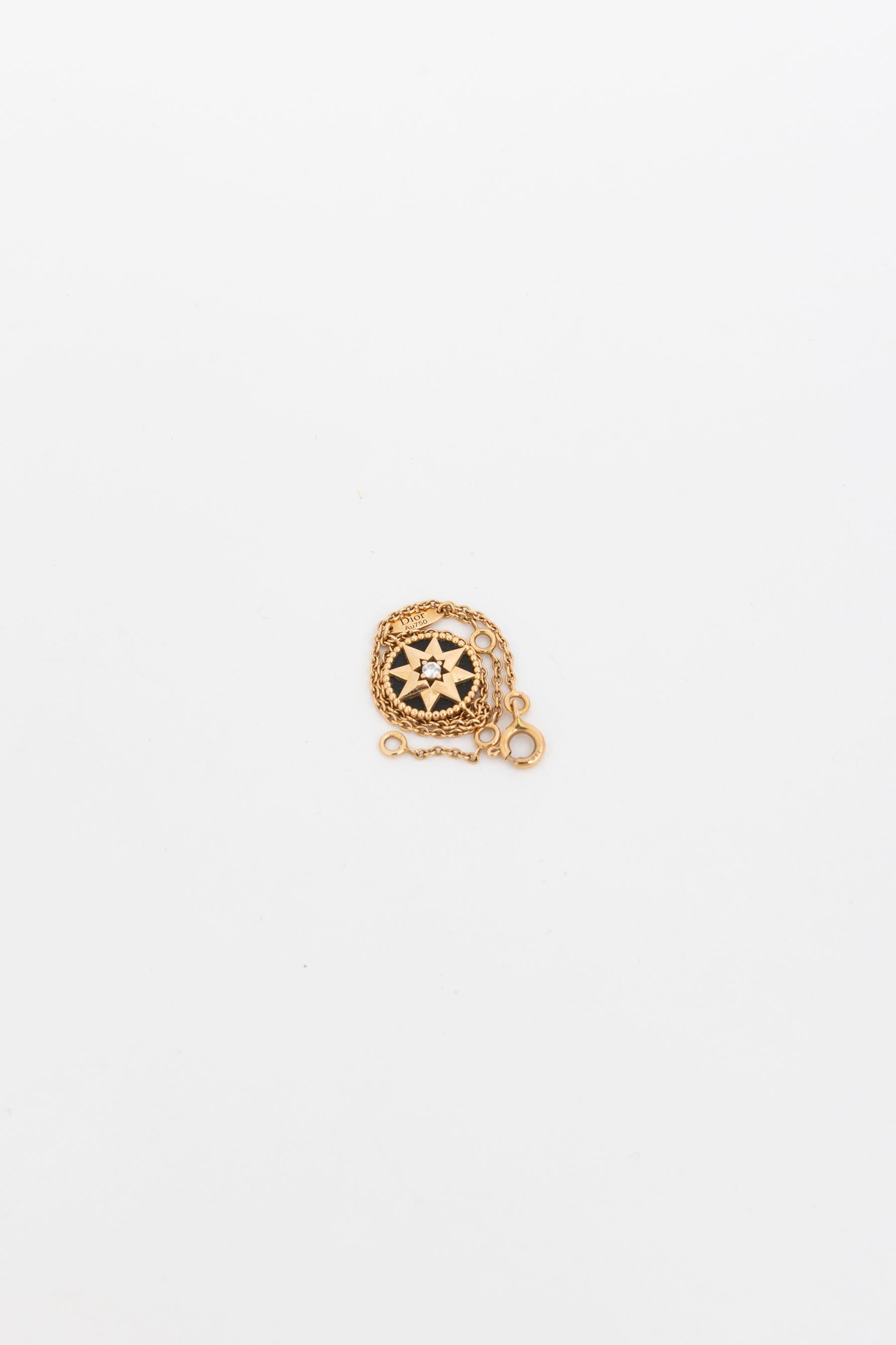Rose des Vents Diamond, Onyx and Pink Gold Bracelet