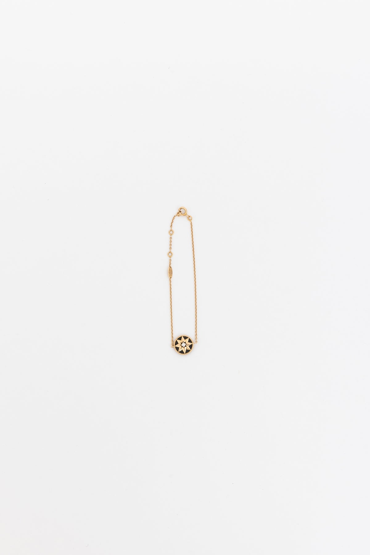 Rose des Vents Diamond, Onyx and Pink Gold Bracelet