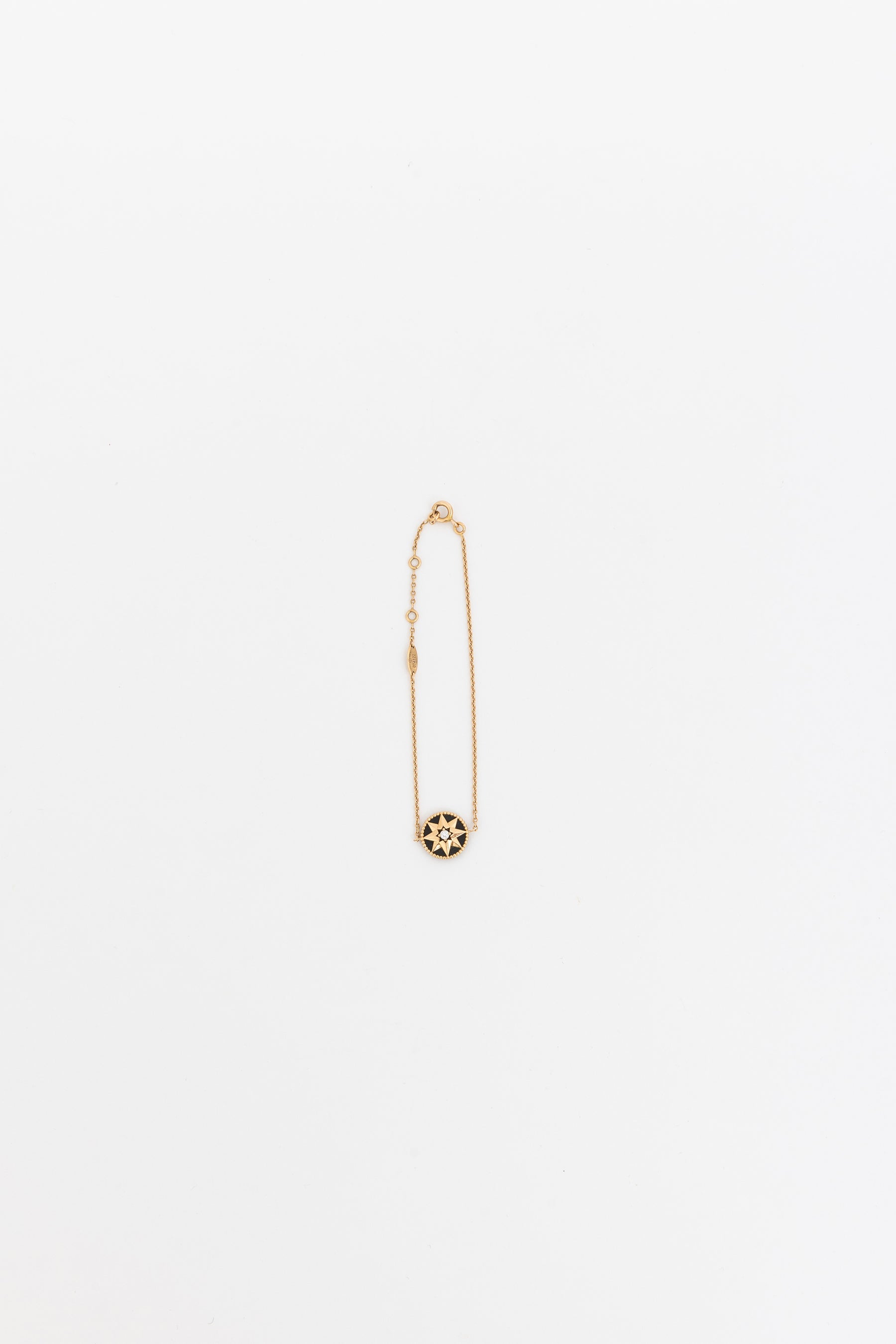 Rose des Vents Diamond, Onyx and Pink Gold Bracelet