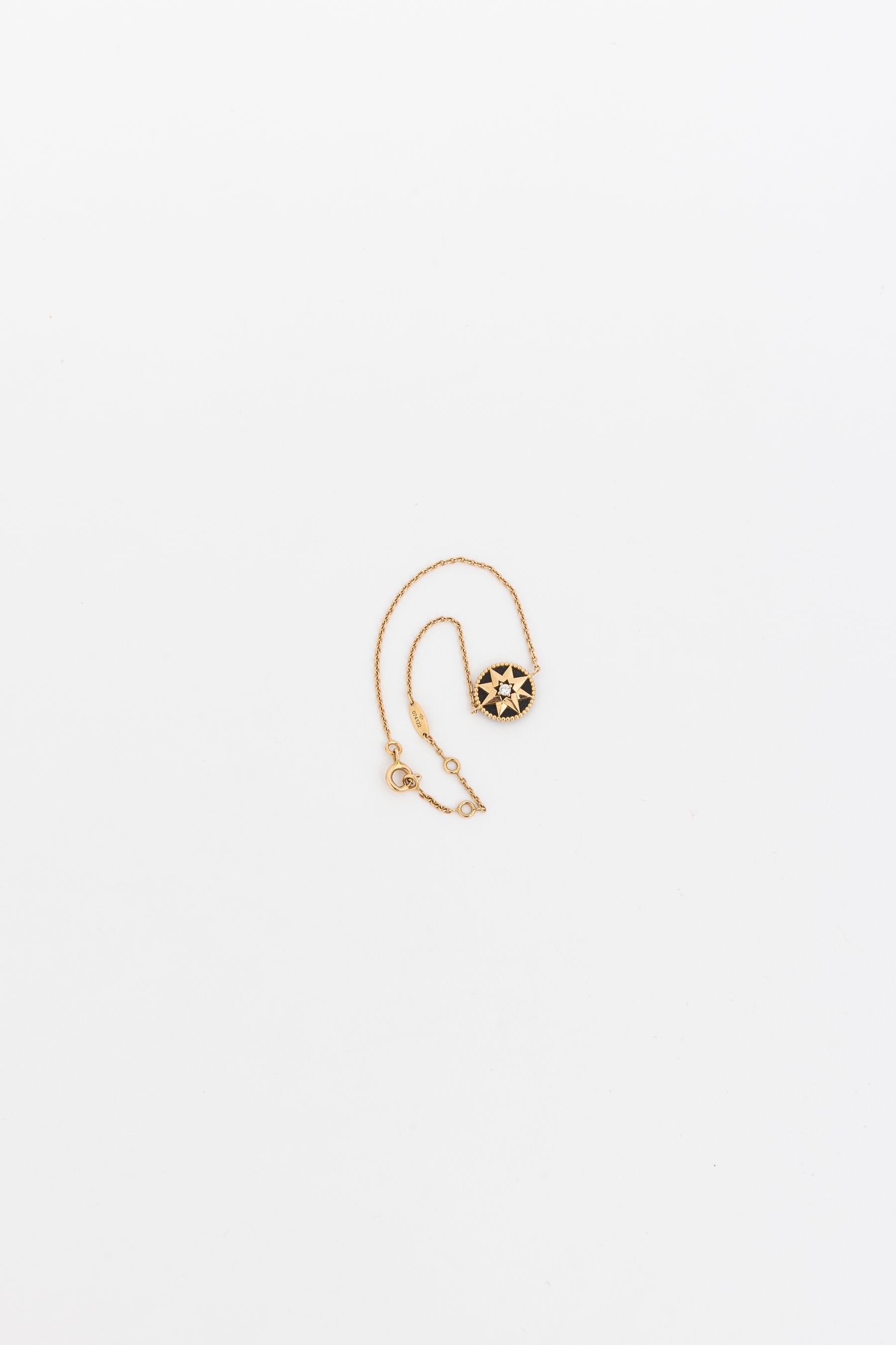 Rose des Vents Diamond, Onyx and Pink Gold Bracelet