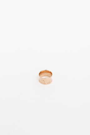 Wide Rose Gold Tiffany 1837 Ring