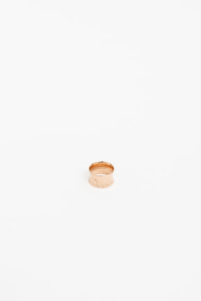 Wide Rose Gold Tiffany 1837 Ring