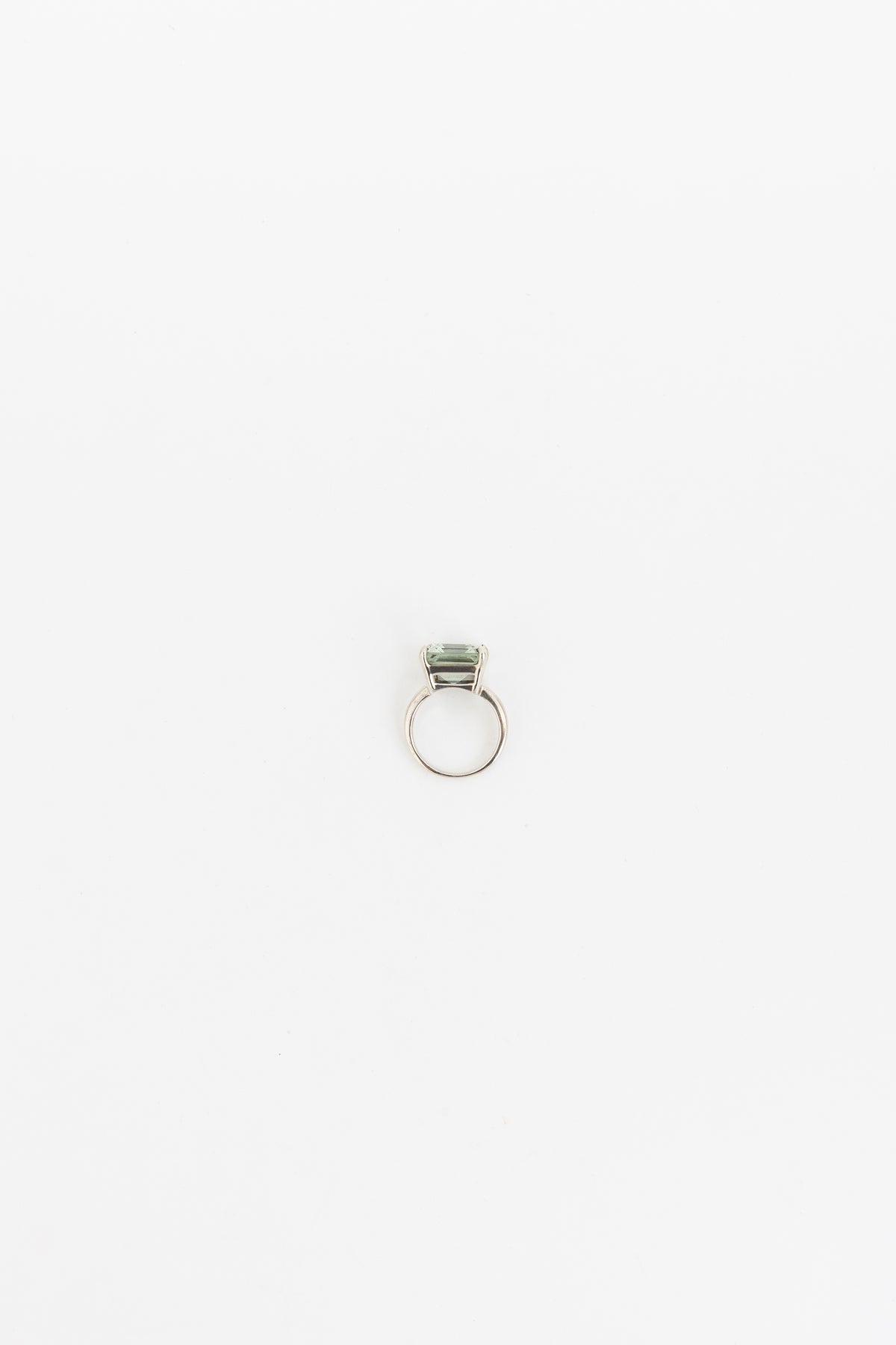 Prasiolite Sparklers Cocktail Ring