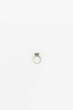 Prasiolite Sparklers Cocktail Ring