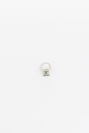 Prasiolite Sparklers Cocktail Ring
