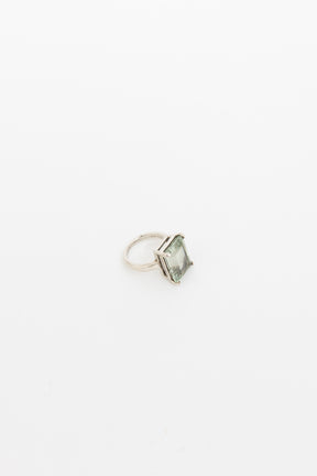 Prasiolite Sparklers Cocktail Ring