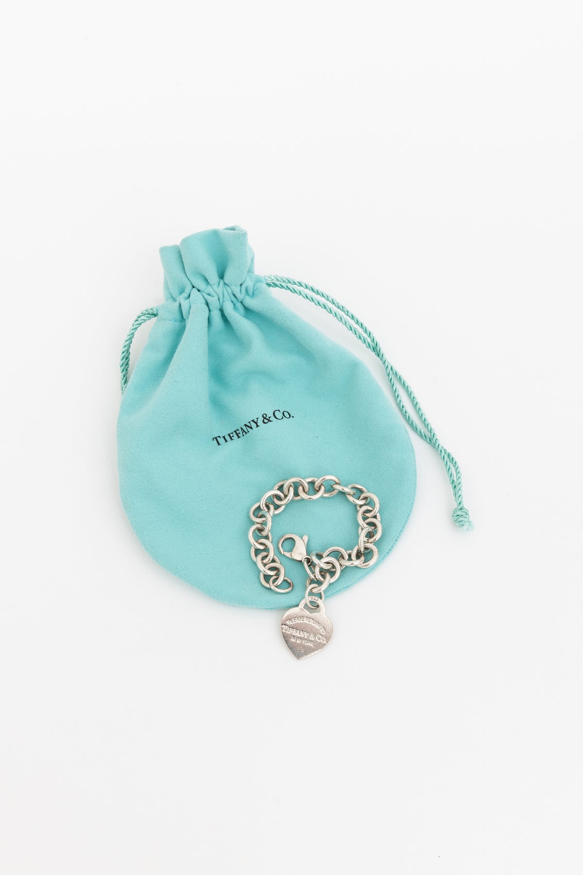 Return to Tiffany Heart Tag Chain Bracelet in Sterling Silver